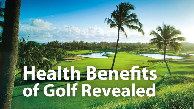 Image Of Health Benefits Of Golf In Golf Ground Background.