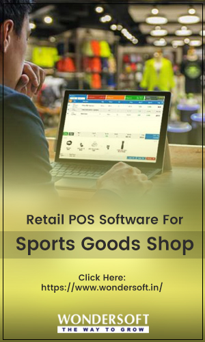 Best Retail POS Software For Sports Goods Shop on Display.